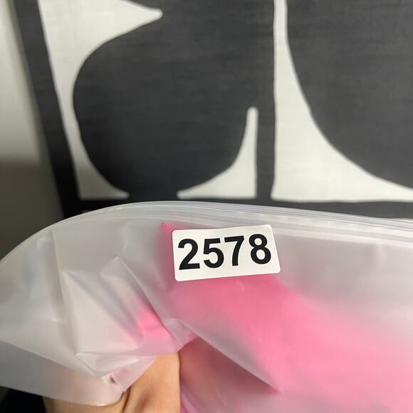 Eileen Fisher Blouse Womens 1X Plus Pink Irish Linen Mandarin Collar Button Down - Picture 10 of 10